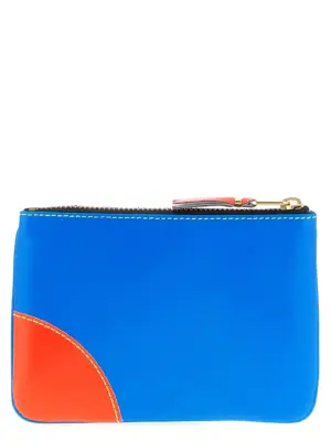 'Super Fluo' card holder SA8100SFBLUEGREEN COMME DES GARÇONS WALLET Multicolor