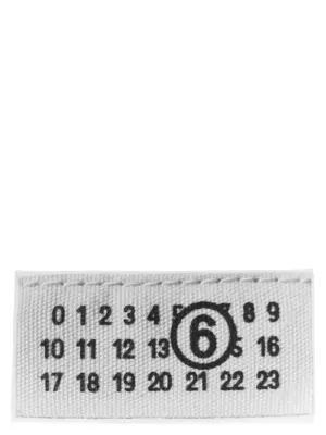 'etichetta Numeric' clutch MM6 MAISON MARGIELA White