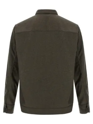 Wool cloth overshirt SCGQ0LODA543200 BRIONI Gray