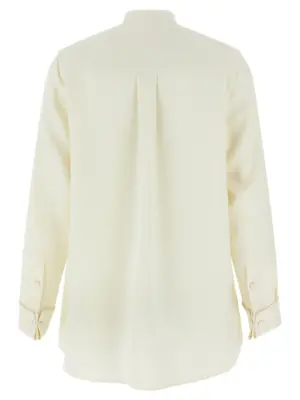 Pleated plastron shirt SCGW0LPC4919000 BRIONI White