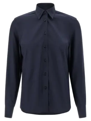 Silk shirt BRIONI Blue
