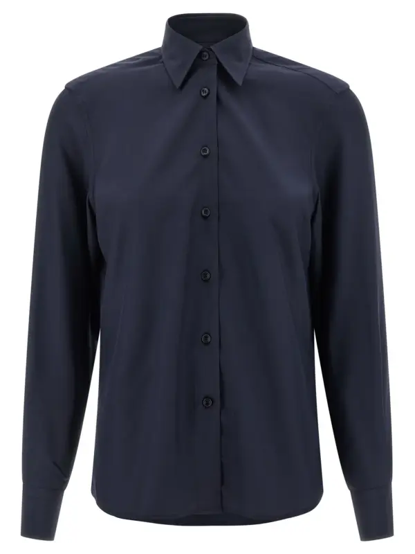 Silk shirt BRIONI Blue