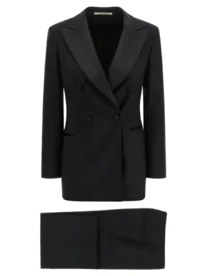 'Clarita' tuxedo dress TAGLIATORE Black