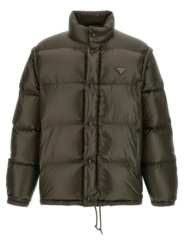 Re-Nylon down jacket PRADA Gray