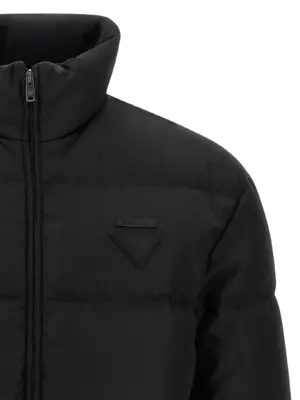 Re-Nylon down jacket Man PRADA Black