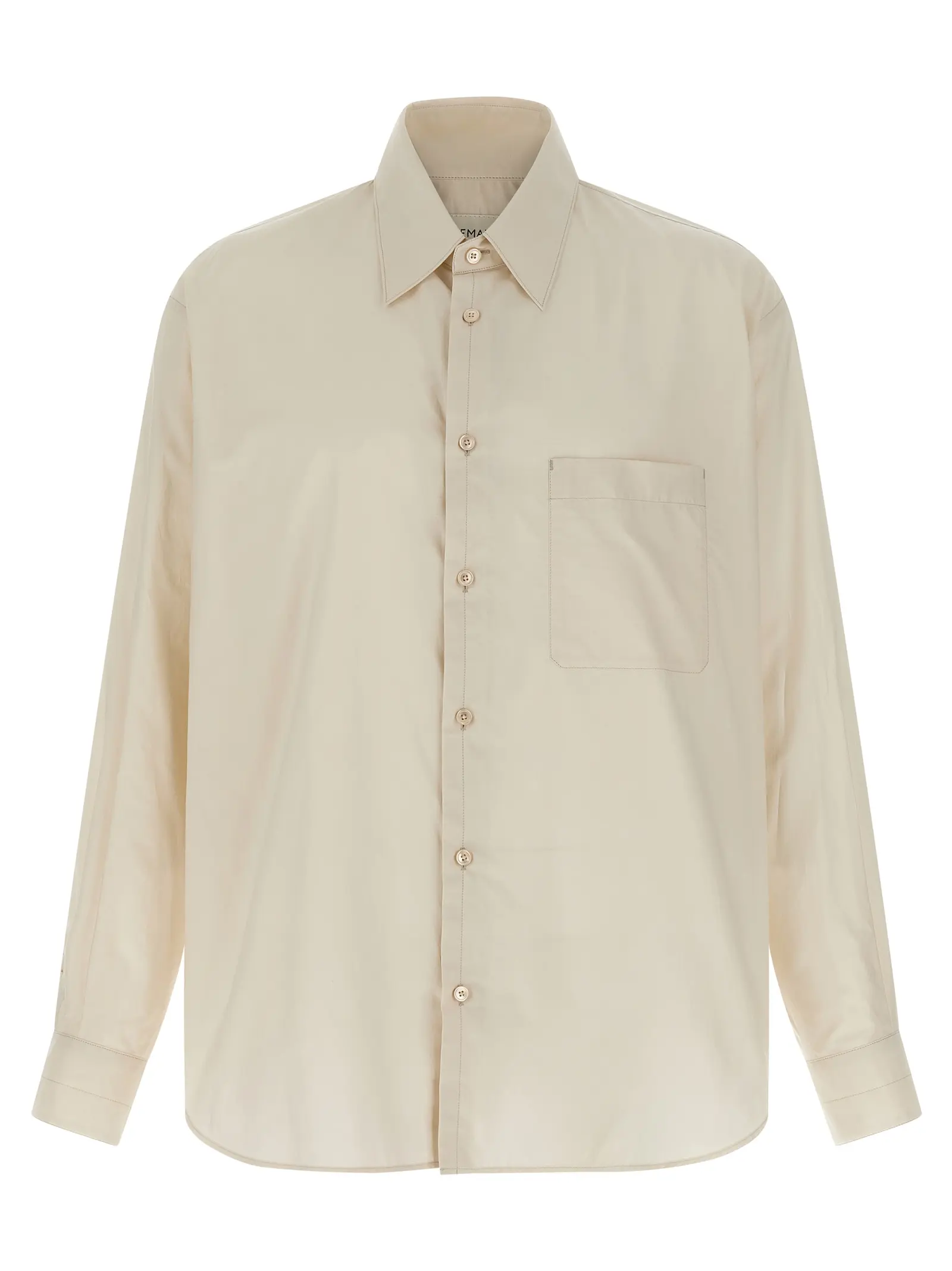 Сорочка Lemaire Cotton silk Бежева 1 Cotton silk shirt LEMAIRE Beige