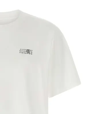 Printed T-shirt Man MM6 MAISON MARGIELA White/Black