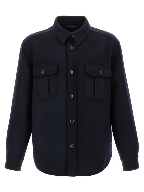 'Vagabond' overshirt BRIONI Blue