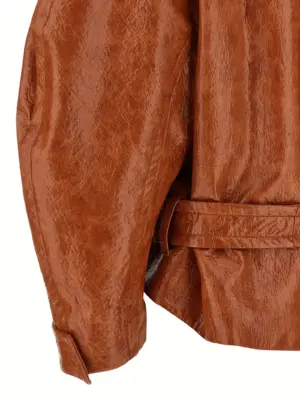 'Zarina' coat 40% viscose 40% polyurethane 7% polyester 5% cotton 5% other fibers 3% metal THE ANDAMANE Brown