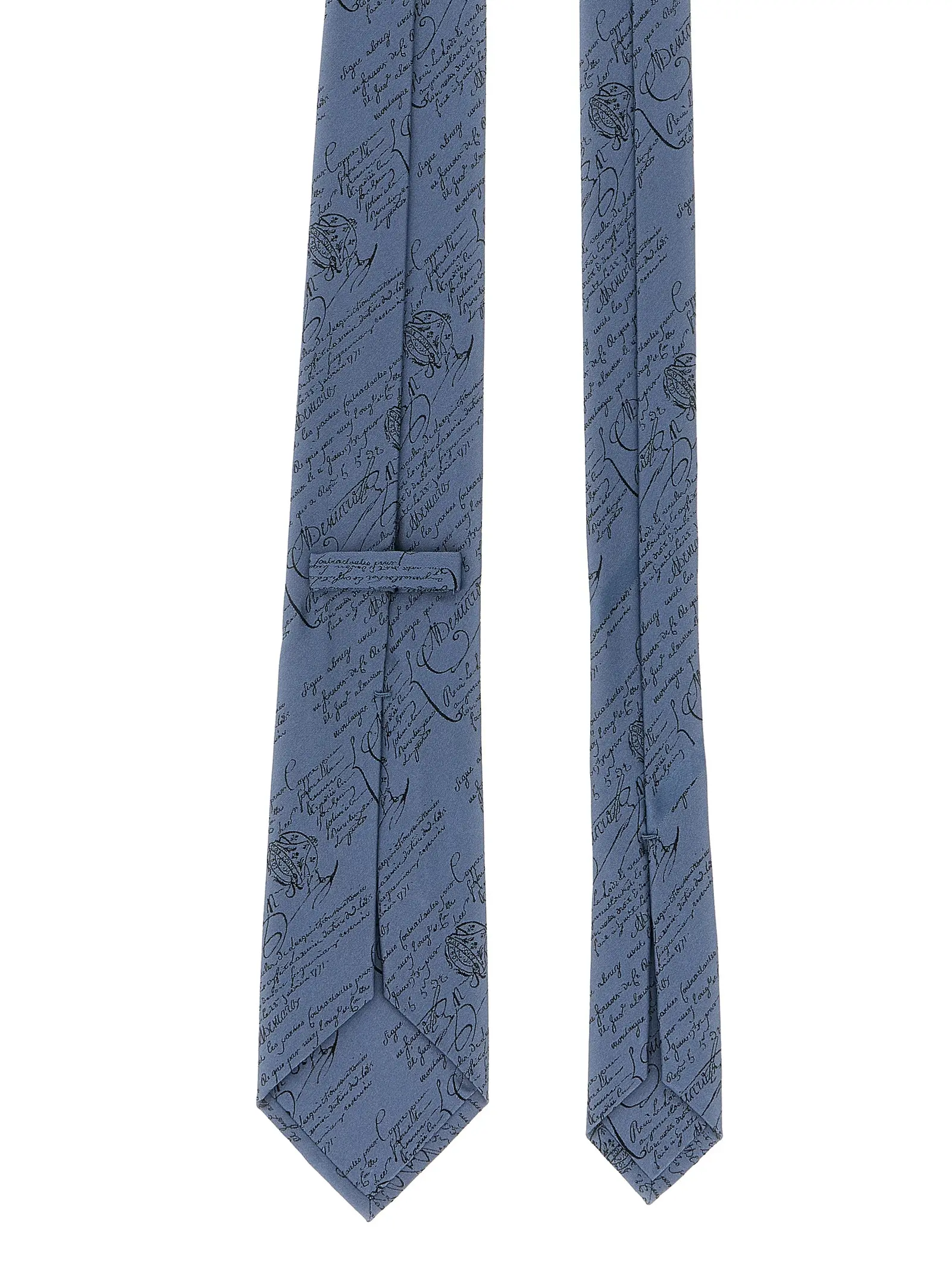 Краватка Berluti Classic Scritto Синя 2 'Classic Scritto' tie T29TJ0100173N BERLUTI Blue