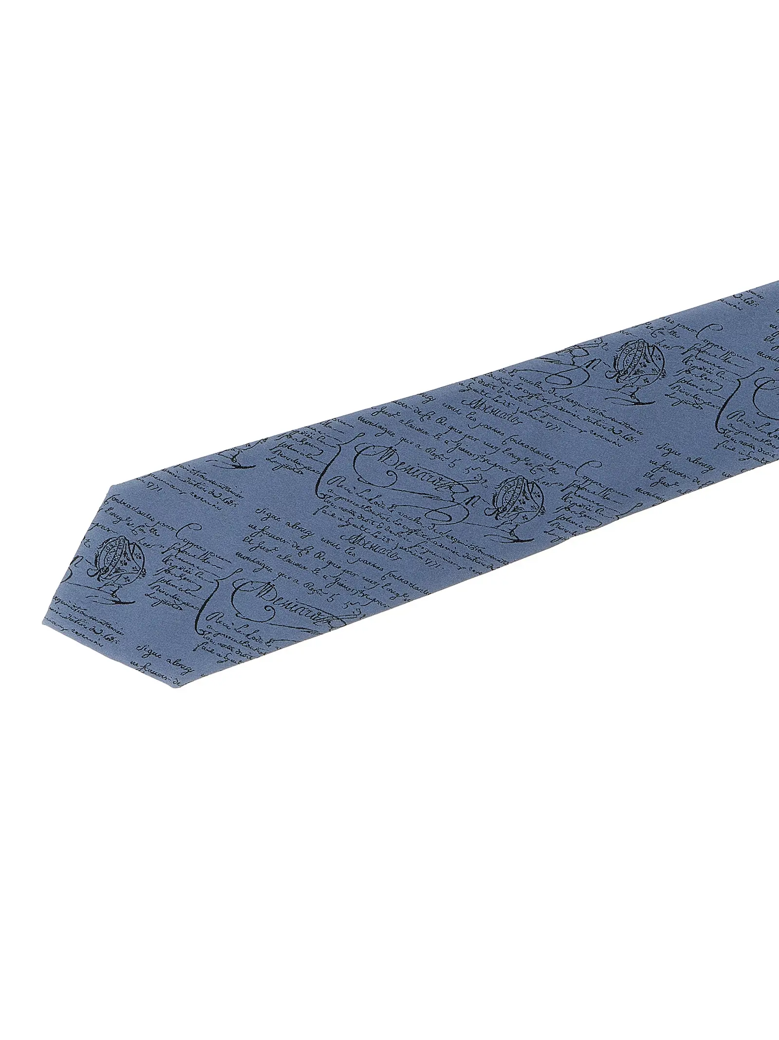 Краватка Berluti Classic Scritto Синя 3 'Classic Scritto' tie Man BERLUTI Blue