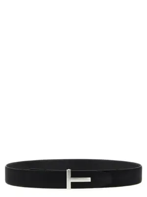'T' reversible belt TOM FORD Black