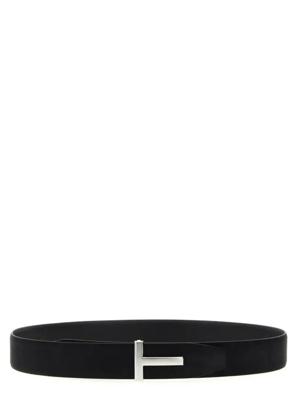 'T' reversible belt TOM FORD Black