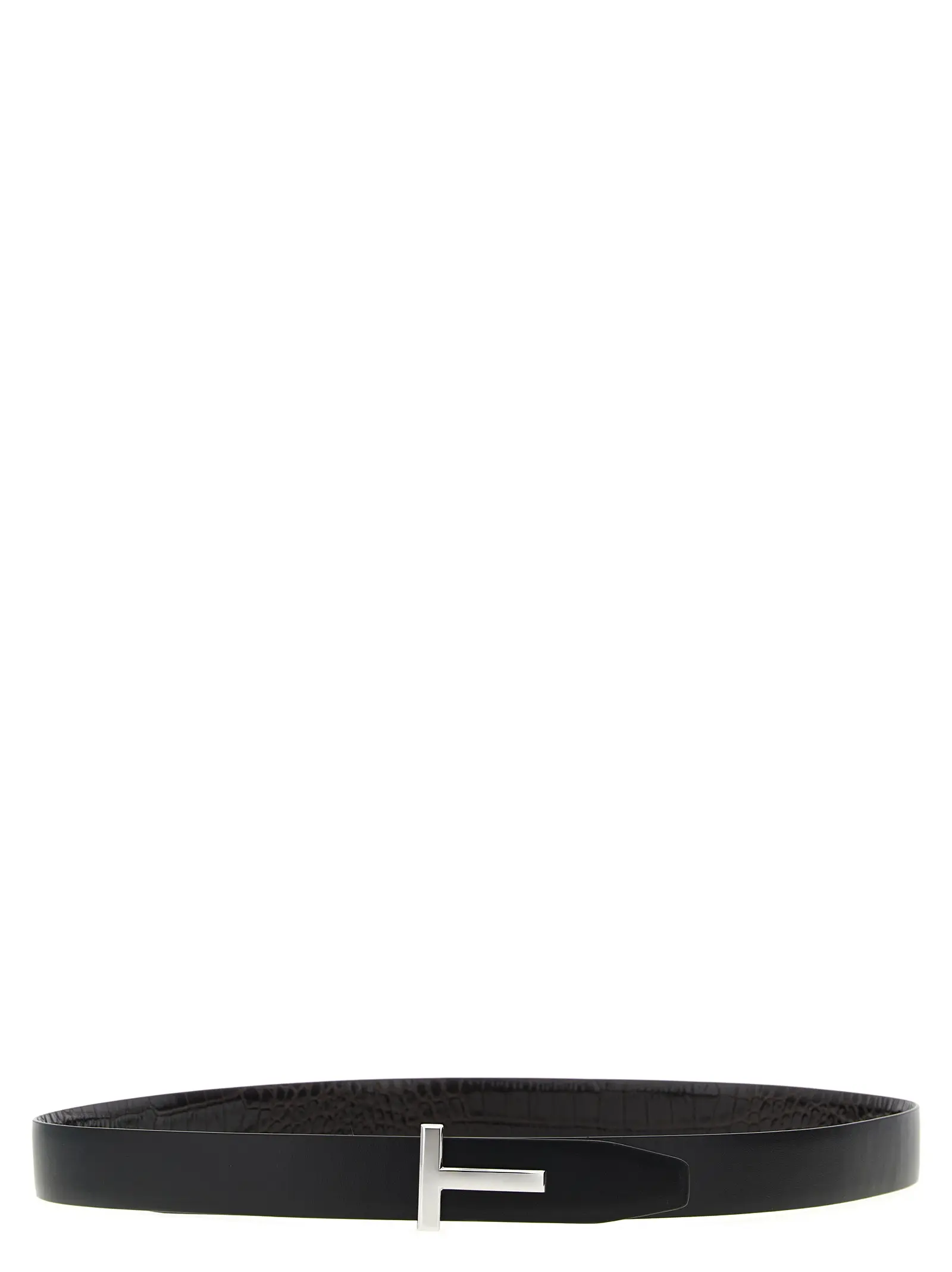 Ремінь зі шкіри крокодила Tom Ford Reversible Коричневий 2 Reversible crocodile leather belt TB224LCL439S1B087 TOM FORD Brown