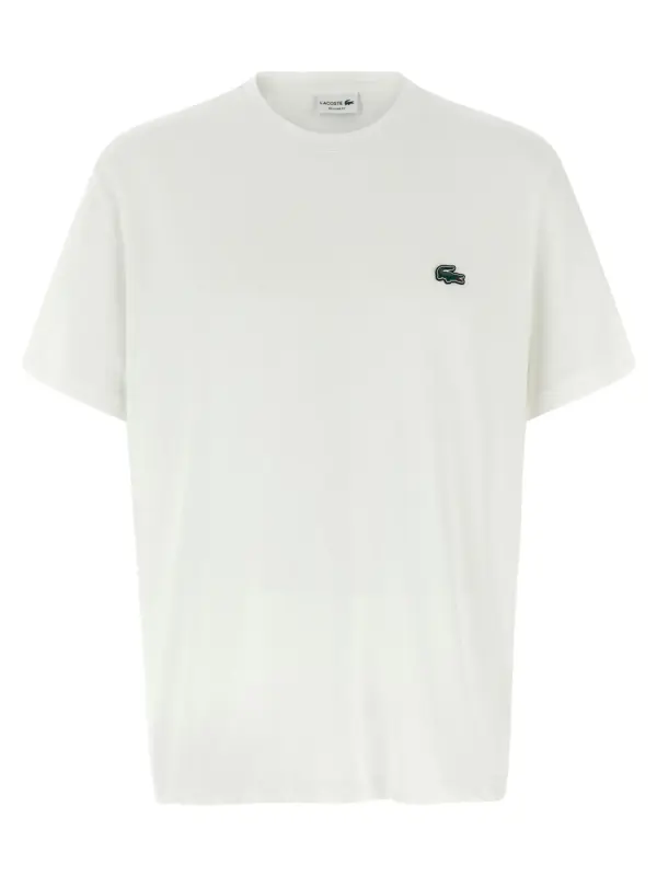 Logo patch t-shirt LACOSTE White