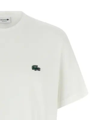 Logo patch t-shirt Man LACOSTE White