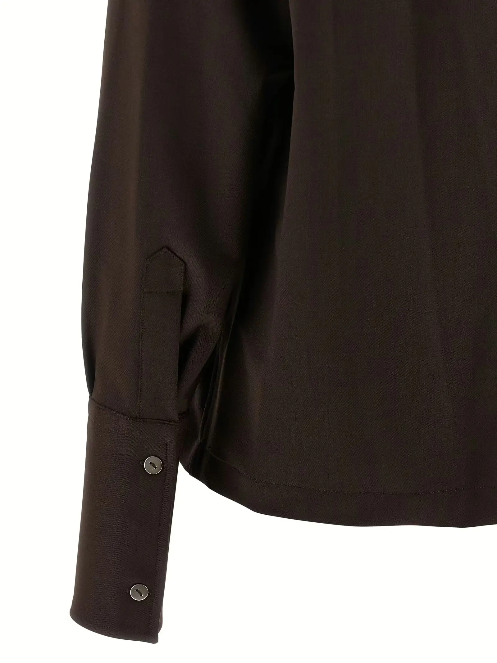 Сорочка 4006 Thelatest Коричнева 4 '4006' shirt 58% polyester 43% virgin wool 4% elastane THELATEST Brown