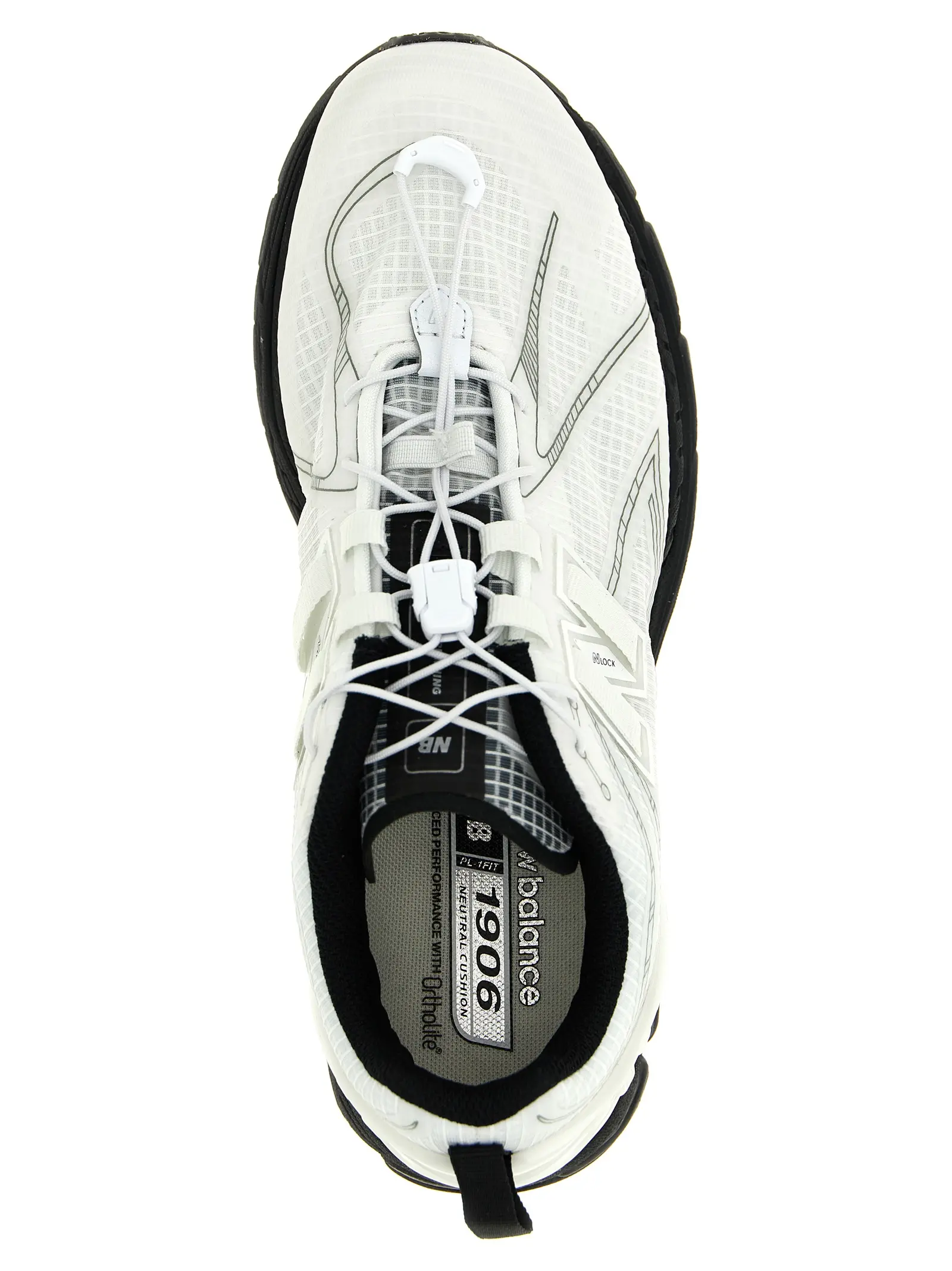 Кросівки New Balance 1906-R Чорно-білі 4 '1906-R' sneakers 100% synthetic mesh NEW BALANCE White/Black