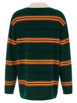 'Striped Rugby' polo shirt U32010JMHOLLYCOMBO GUEST IN RESIDENCE Green