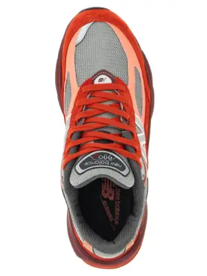 'Made in USA 990v6' sneakers 100% leather textile NEW BALANCE Red