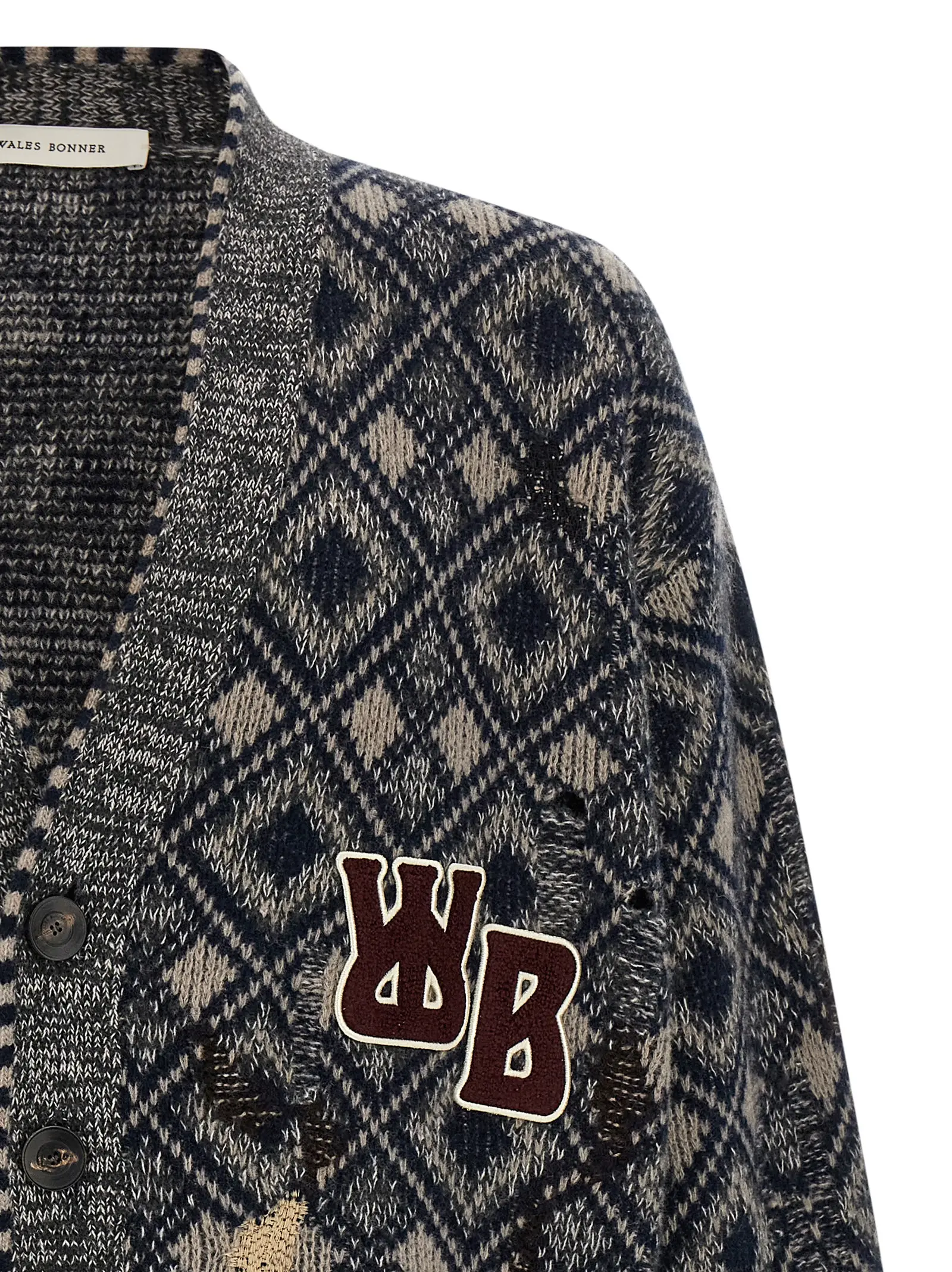 Кардиган Wales Bonner Sibling Багатокольоровий 3 'Sibling' cardigan Man WALES BONNER Multicolor
