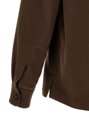 'Alba' shirt 100% cashmere ZEGNA Brown