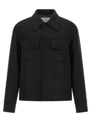 Lenci cloth overshirt AMI PARIS Gray