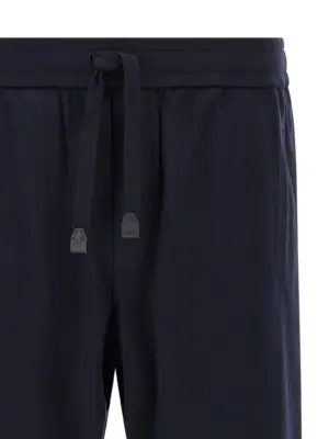 Cotton and cashmere joggers Man BRIONI Blue