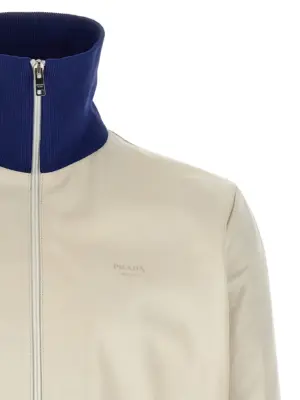 Blouson nappa 100% lamb leather (Ovis aries) PRADA White