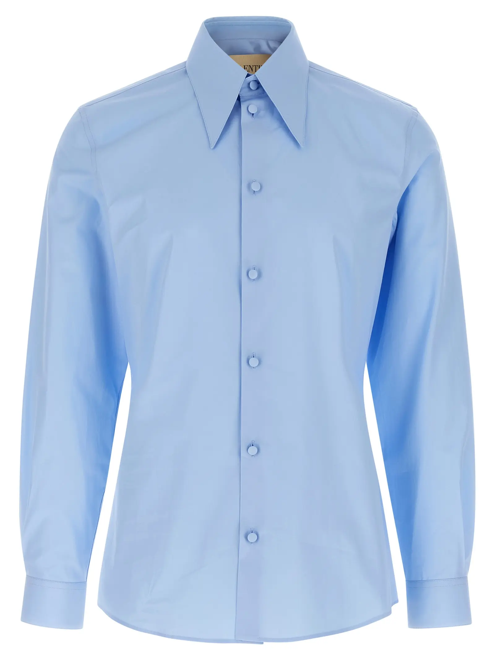 Сорочка Valentino Garavani Cotton Блакитна 1 Valentino Garavani cotton shirt VALENTINO GARAVANI Light Blue