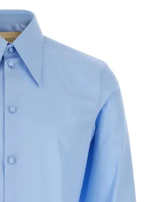 Valentino Garavani cotton shirt Man VALENTINO GARAVANI Light Blue