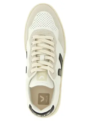 'V-90' sneakers 100% organic traced leather VEJA White/Black