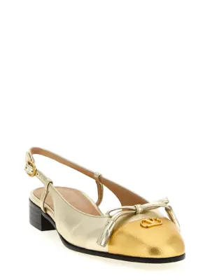 Valentino Garavani 'Valet Du Roi' slingback W0S0MH0KDRDLW VALENTINO GARAVANI Gold