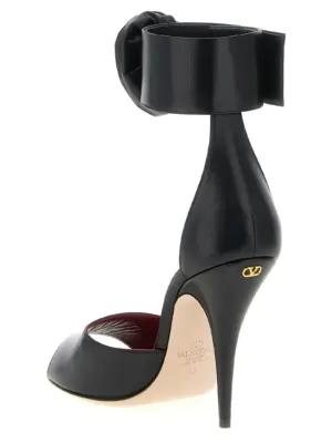 Valentino Garavani 'Drip Rose' sandals Woman VALENTINO GARAVANI Black