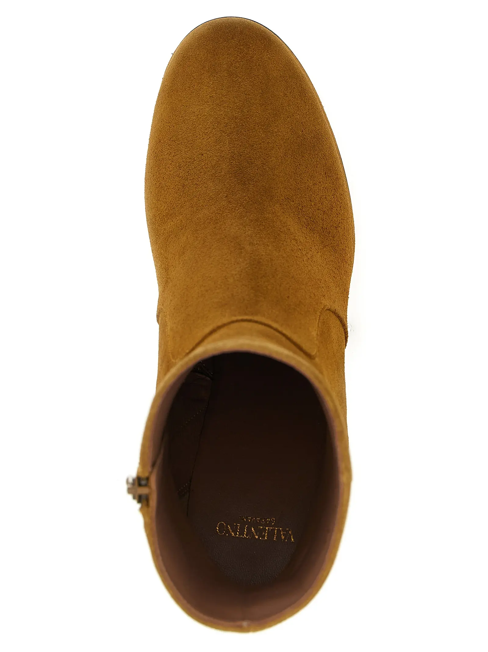 Черевики на підборах Valentino Garavani Fawcette Бежеві 4 Valentino Garavani 'Fawcette' ankle boots 50% calf leather 50% plastic materials VALENTINO GARAVANI Beige