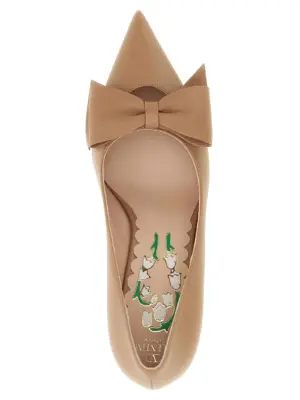Valentino Garavani 'Bowow' pumps 50% calf leather 50% goat leather VALENTINO GARAVANI Pink