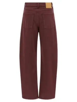 'Leroy Mid Relaxed Bow' jeans W201BOD B SIDES Bordeaux
