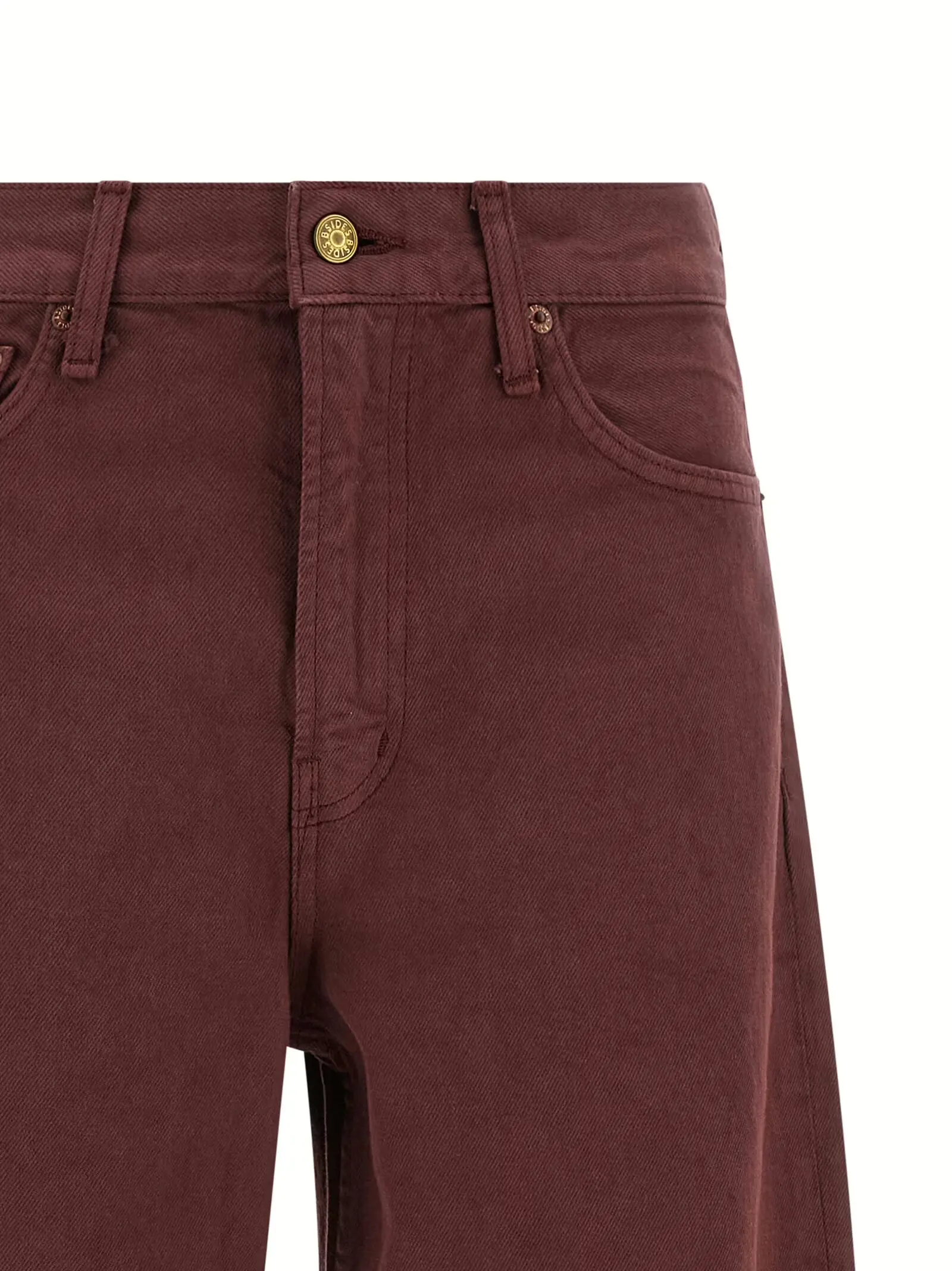 Джинси Leroy Mid Relaxed Bow B Sides Бордові 3 'Leroy Mid Relaxed Bow' jeans Woman B SIDES Bordeaux