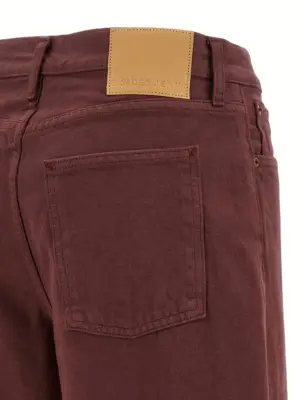 'Leroy Mid Relaxed Bow' jeans 100% cotton B SIDES Bordeaux