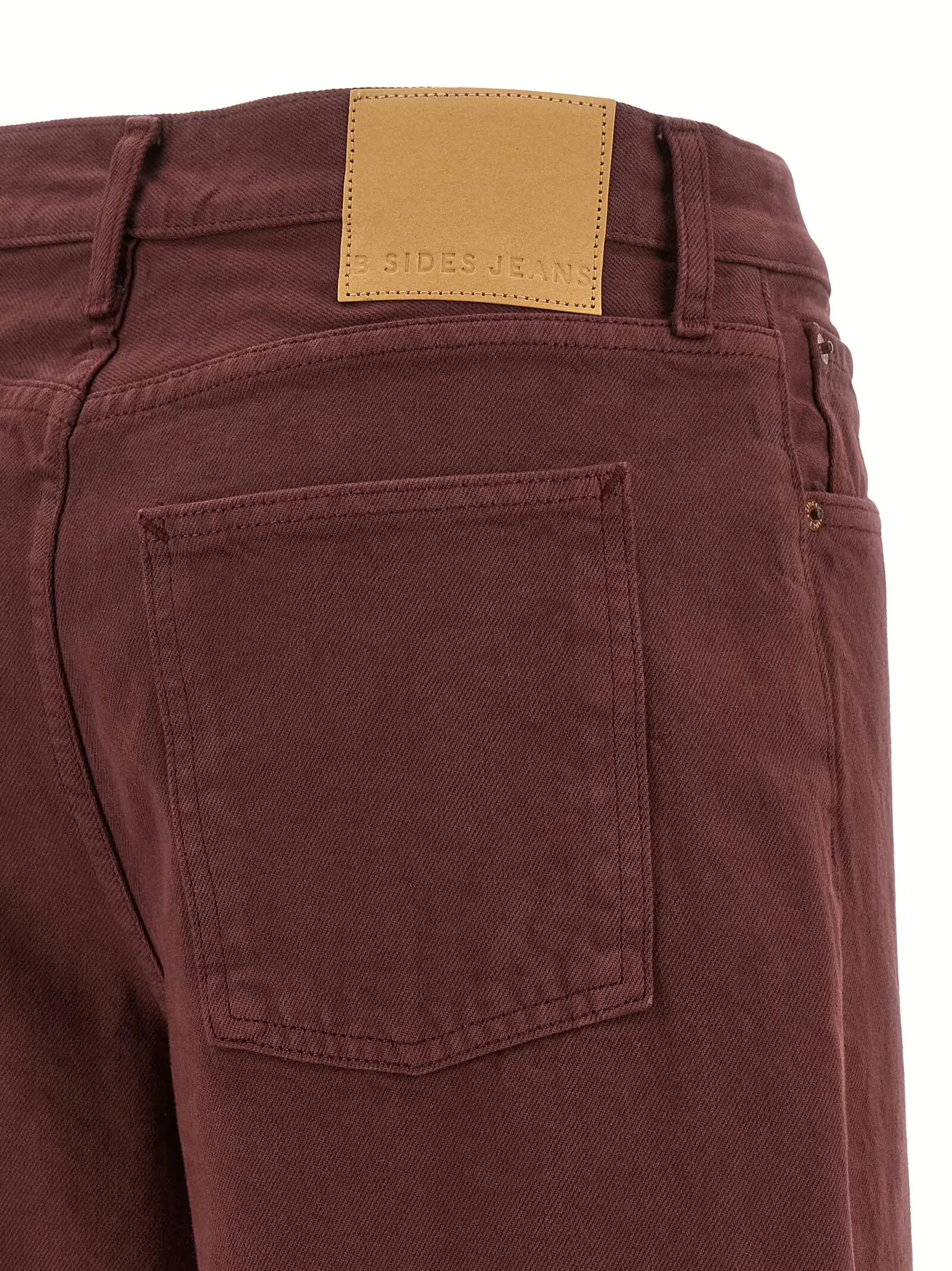 Джинси Leroy Mid Relaxed Bow B Sides Бордові 4 'Leroy Mid Relaxed Bow' jeans 100% cotton B SIDES Bordeaux