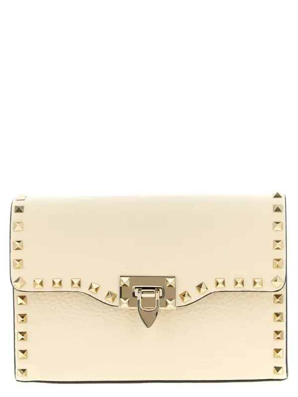 Valentino Garavani 'Rockstud' small shoulder bag VALENTINO GARAVANI White
