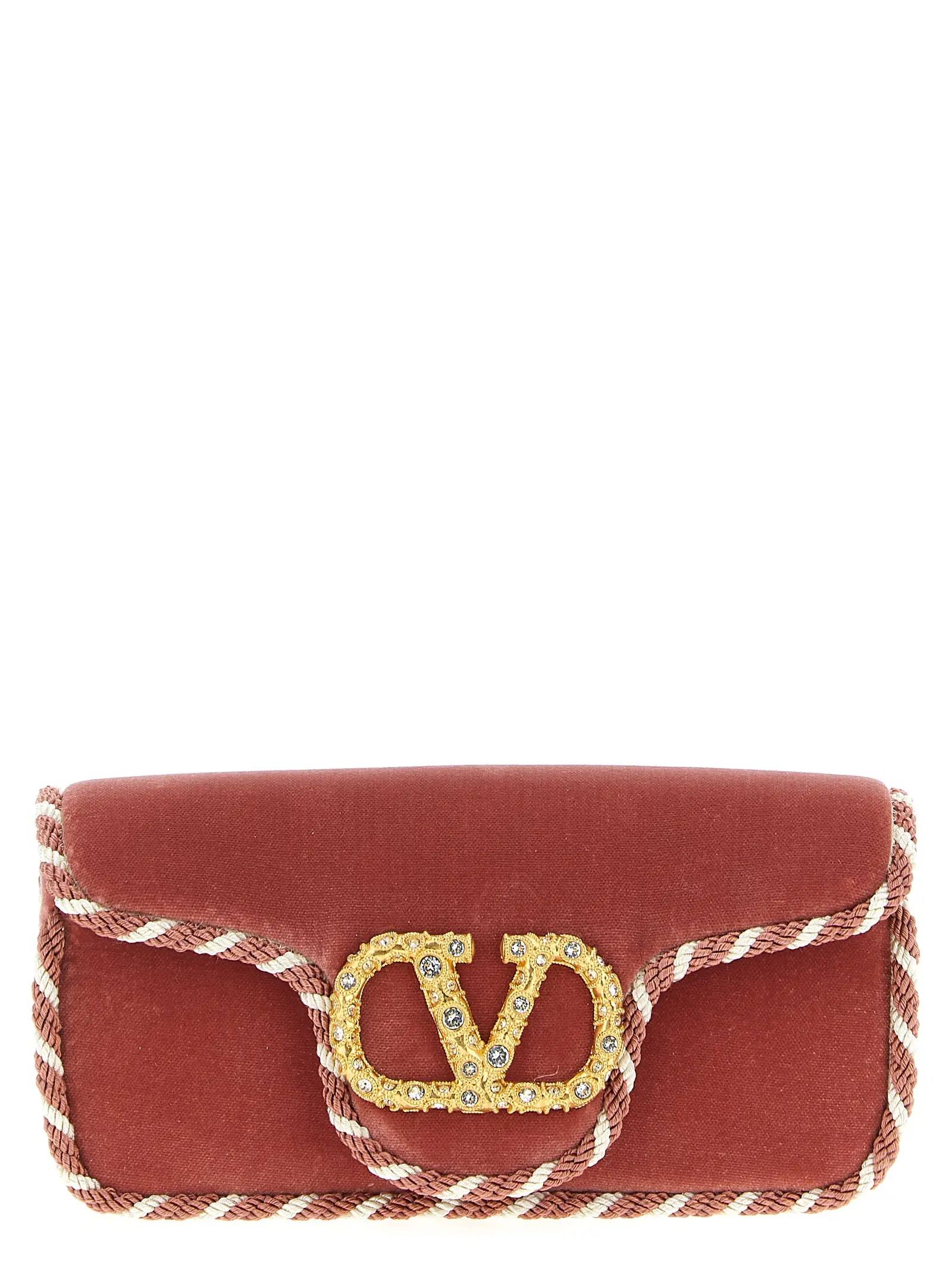 Клатч Locò Valentino Garavani Рожевий 1 Valentino Garavani 'Locò' clutch bag VALENTINO GARAVANI Pink
