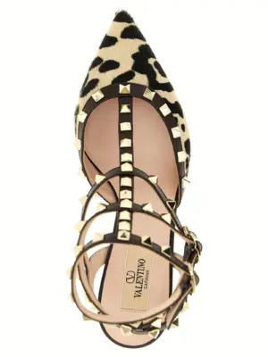 Valentino Garavani 'Rockstud' pumps 100% calfskin leather (Bos Taurus) VALENTINO GARAVANI Multicolor