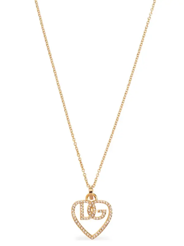 Strass logo necklace DOLCE & GABBANA Gold