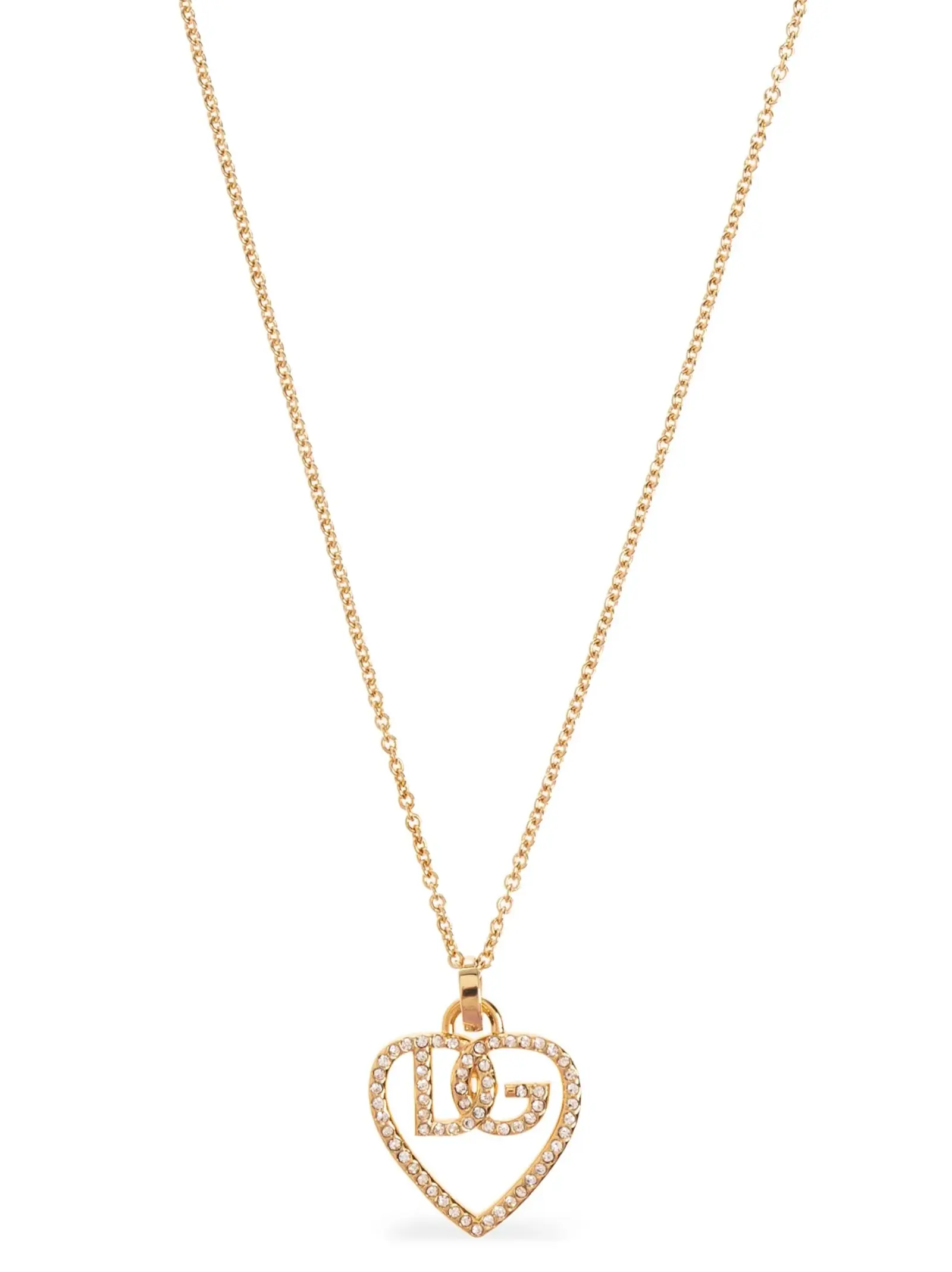 Кольє Strass Logo Dolce Gabbana Золоте 1 Strass logo necklace DOLCE & GABBANA Gold