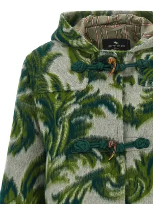 Carded wool jacket Woman ETRO Green