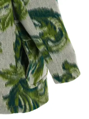 Carded wool jacket 80% wool