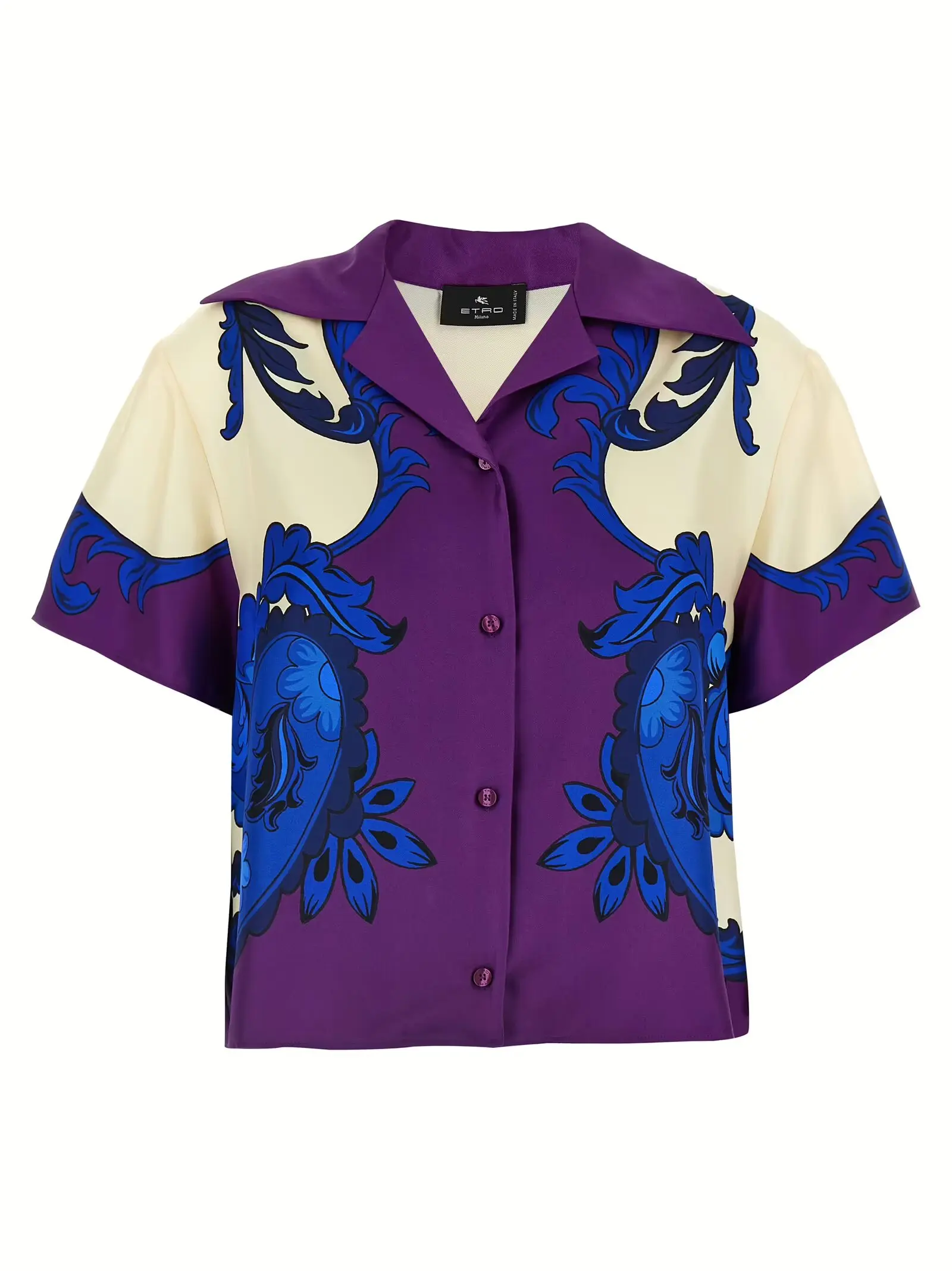Сорочка максі з візерунком Paisley Etro Багатокольорова 1 Paisley maxi shirt ETRO Multicolor