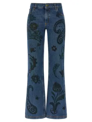Paisley print jeans ETRO Multicolor