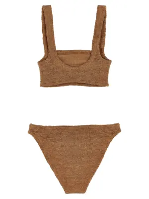 'Xandra' bikini XANDRABIKINIMETALLICCOCOA HUNZA G Brown